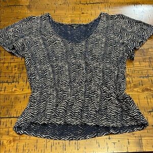 Lucky Brand Chevron Patterned Women's Top